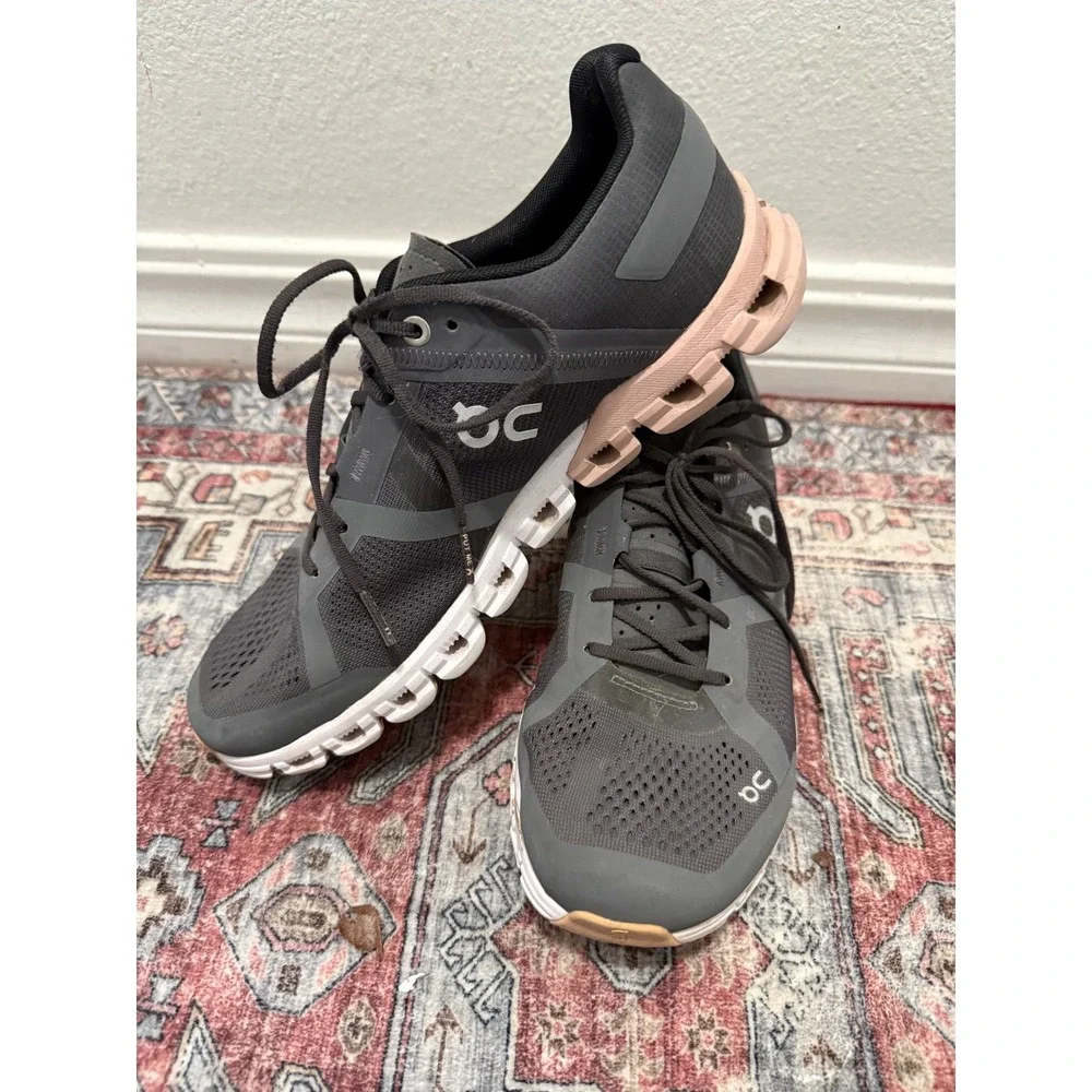 On Running Cloudswift Performance Running Shoes Gray Pink‎ Women's US 9